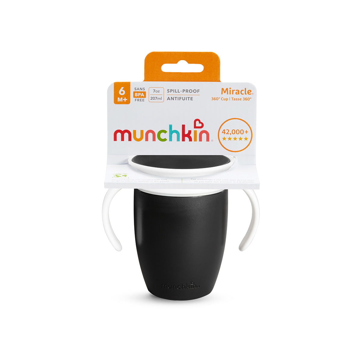 Miracle 360° Trainer Cup White &amp; Black - 207ml